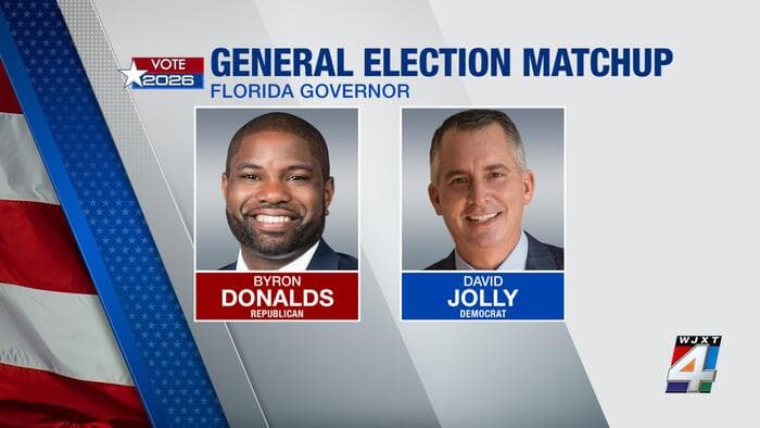 Donalds campaign accepts News4JAX proposal for gubernatorial debate, Jolly campaign still deciding