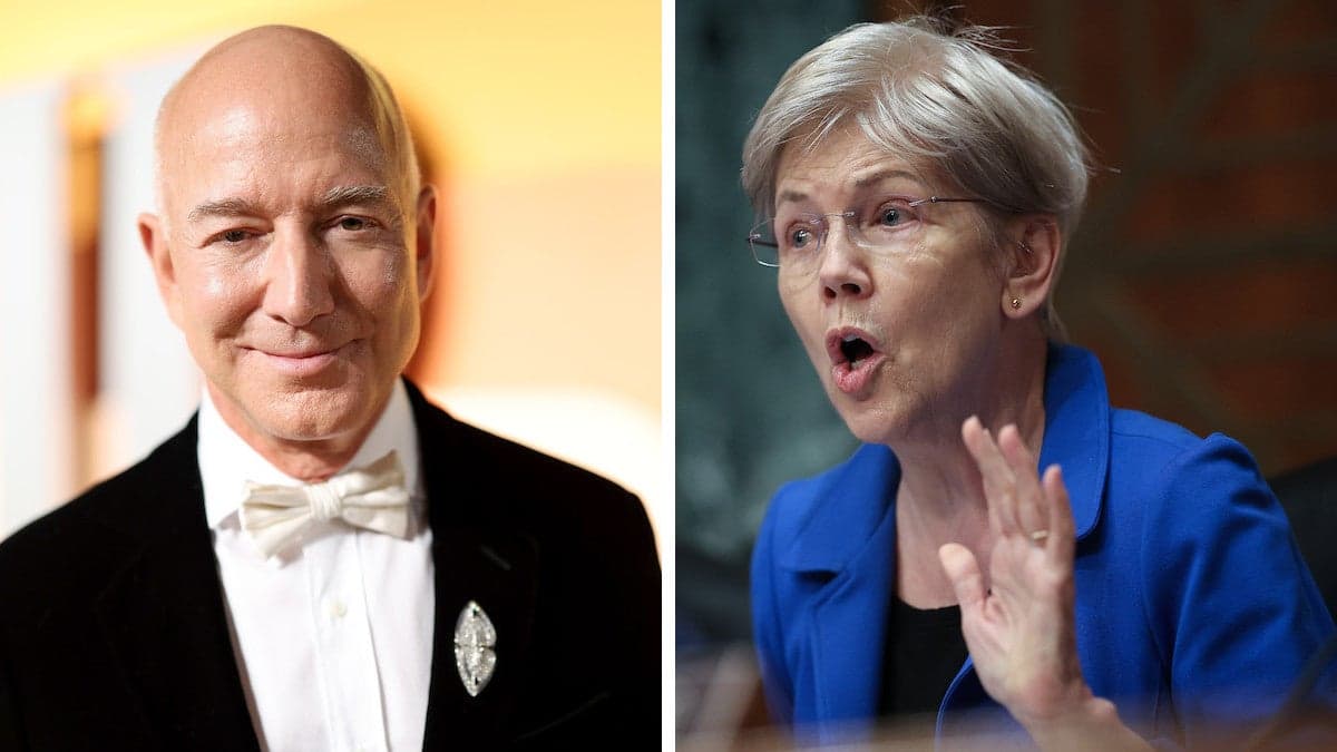 Elizabeth Warren Says Bezos Slashed WaPo Staff for Trump