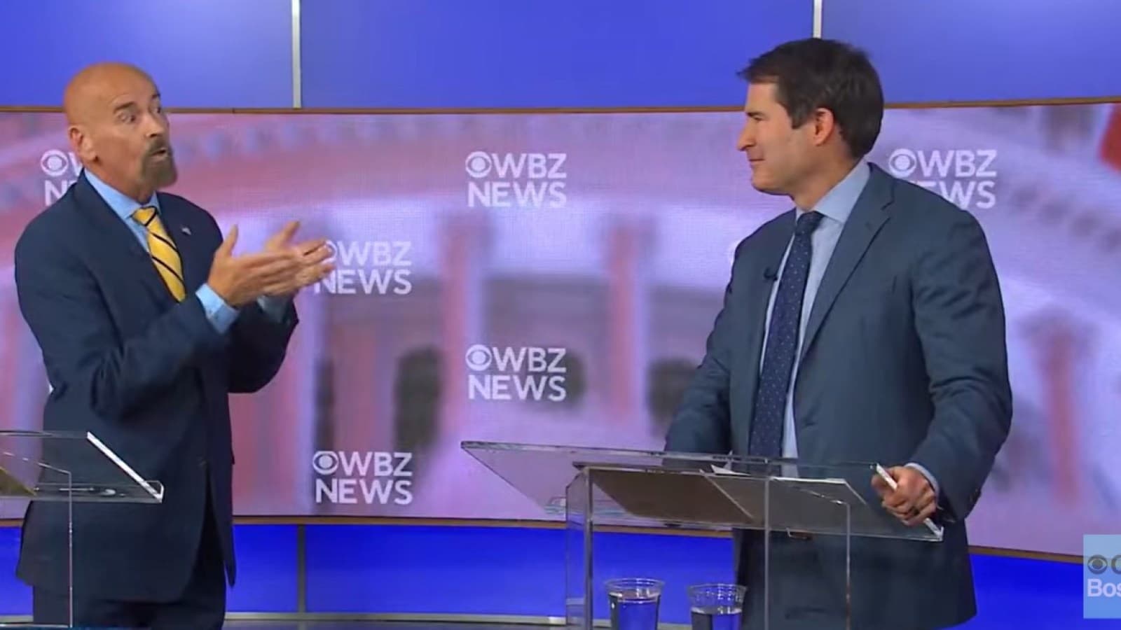Deaton, Moulton clash in state's first-ever interparty primary debate