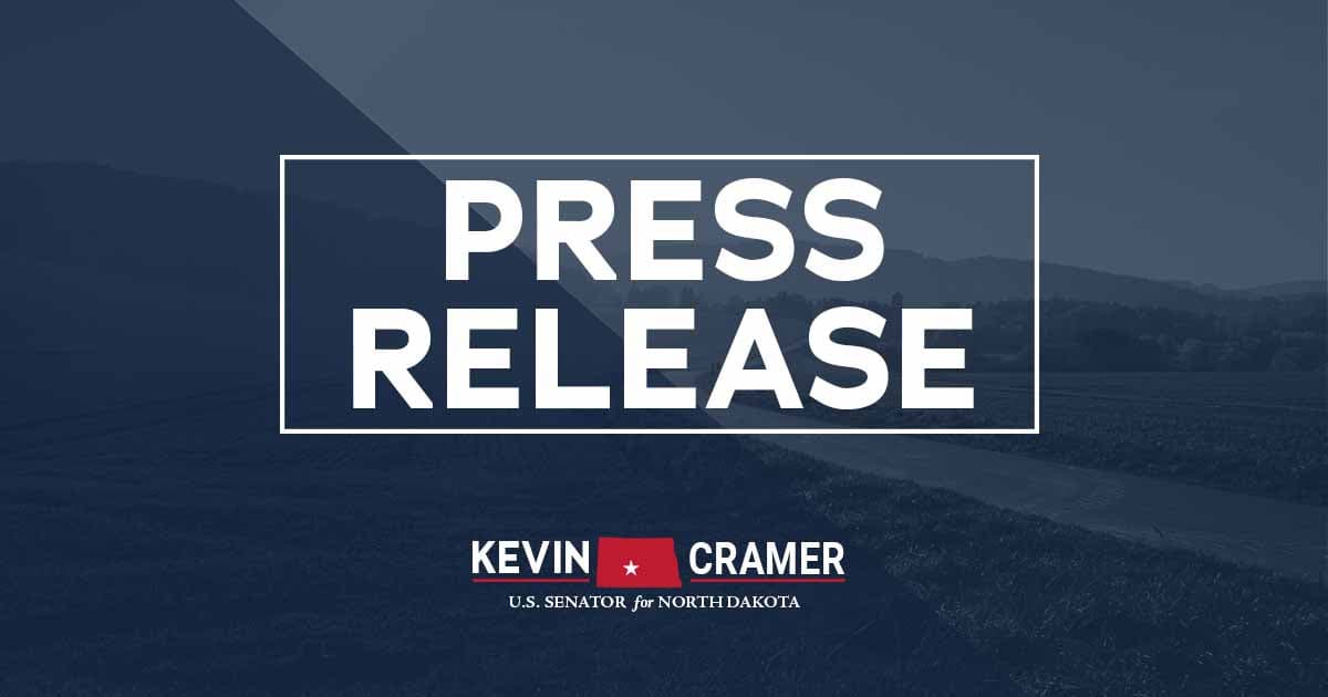 Bureau of Reclamation Announces $108 Million to Support North Dakota Water Supply - Senator Kevin Cramer (.gov)