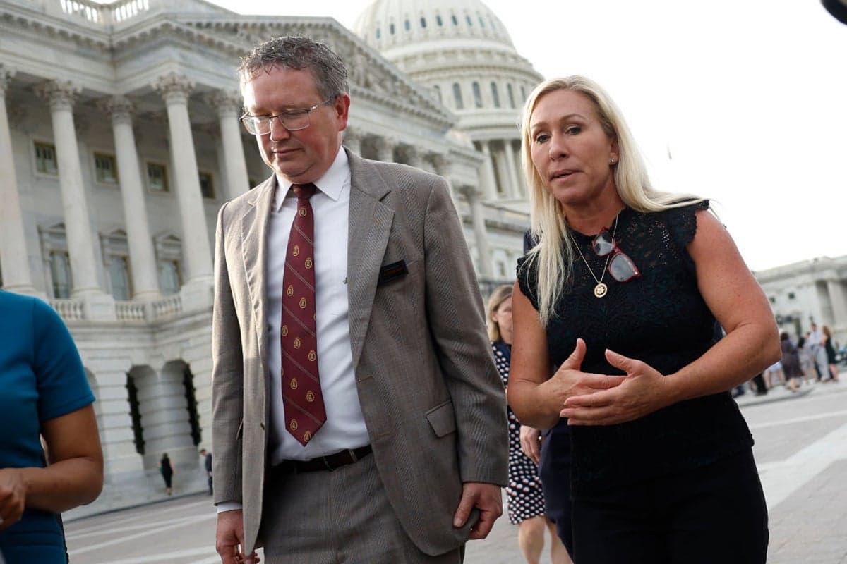 MAGA rebels Thomas Massie and MTG shred 'America Last' Trump as threat of congressional vote on Iran strikes looms