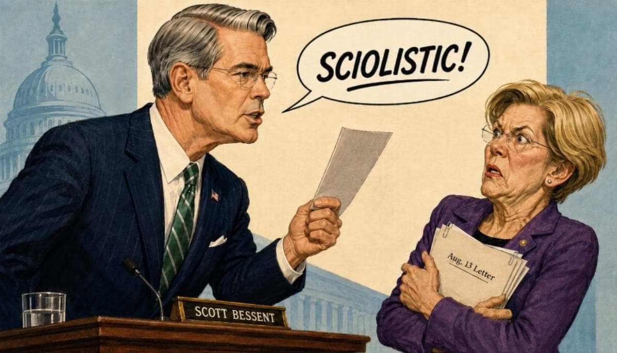 Scott Bessent shows Fauxcahontas Warren's financial acumen is as fake as her 'Indian' heritage