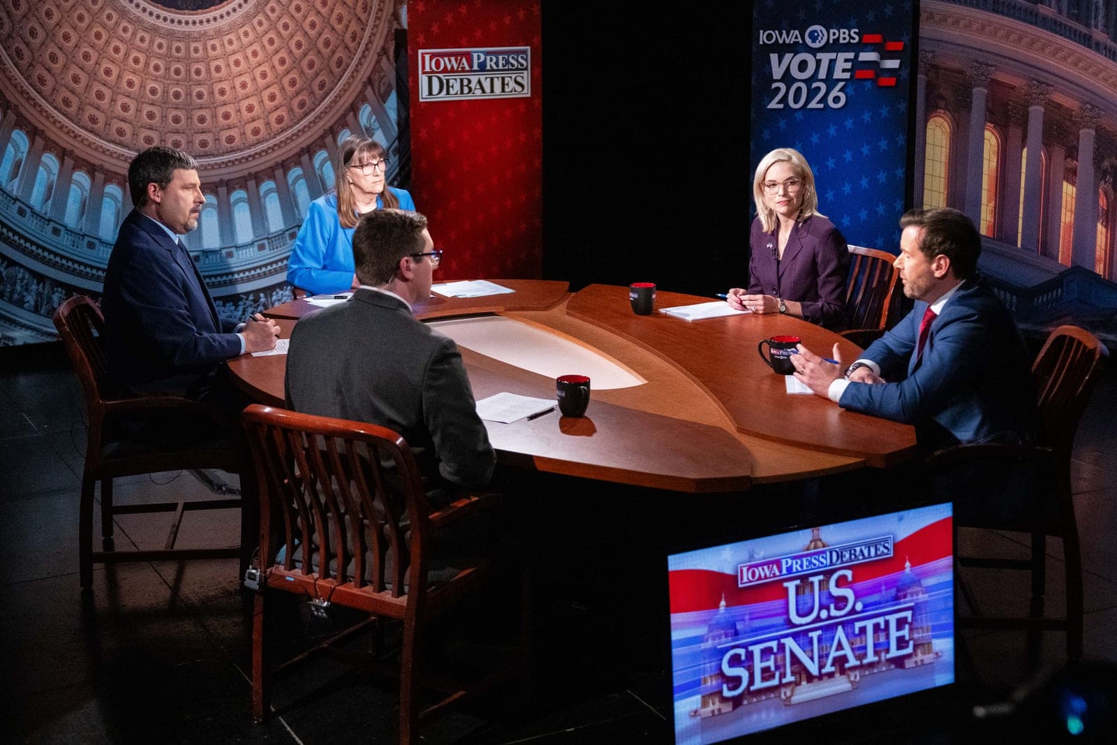 U.S. Senate candidates discuss Iran war, affordability and defend voting records in debate