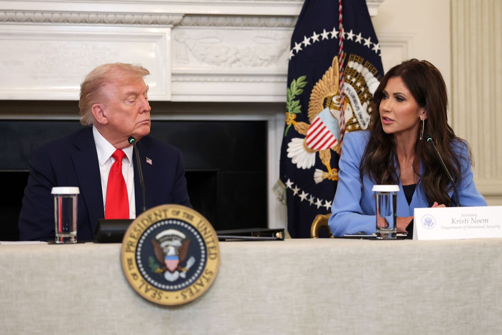 President Trump replaces DHS Secy. Kristi Noem with Okla. Sen. Markwayne Mullin