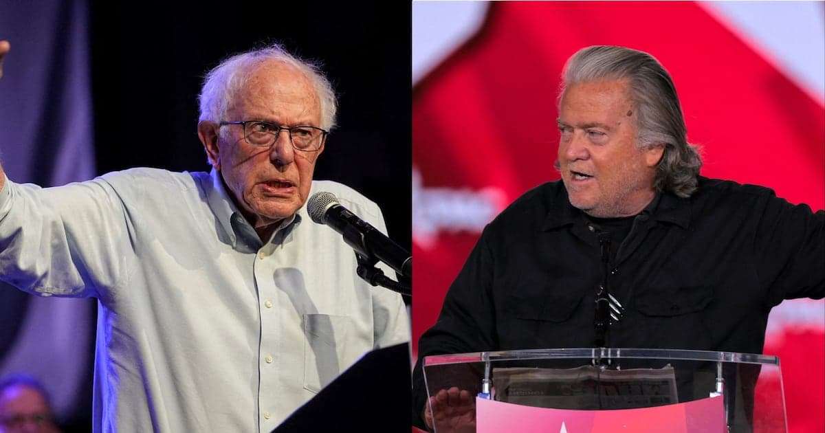 MAGA Architect Steve Bannon Turns on Trump to Team Up With Bernie Sanders on AI Push