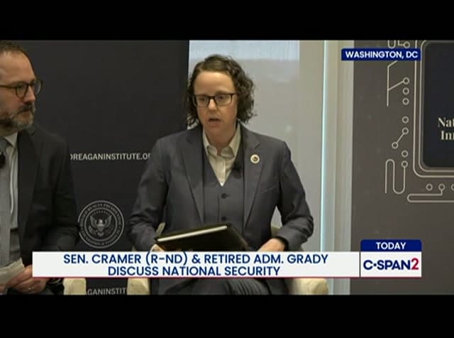 Sen. Cramer R-NDandRetired Adm. Grady Discuss National Security