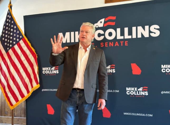 Trump backs Mike Collins in Georgia Senate runoff