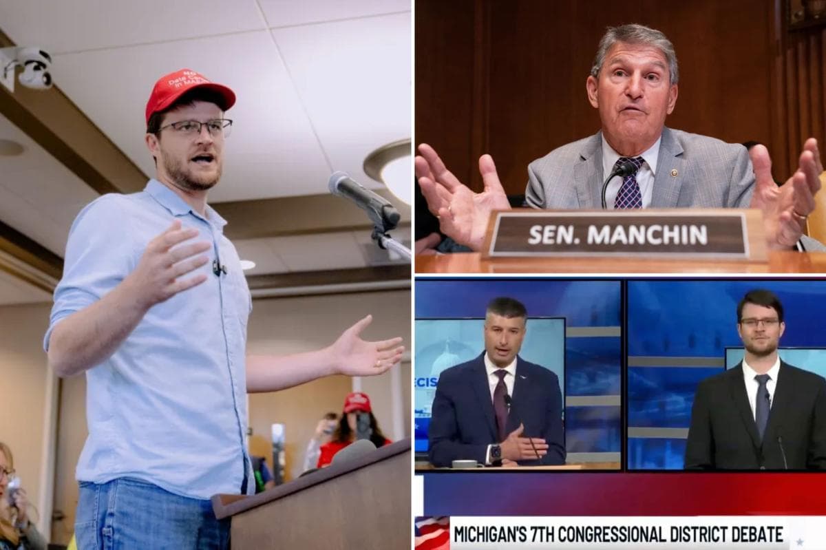 Ex-DSA pol William Lawrence stunned in debate when rival brings up his death wish for Joe Manchin