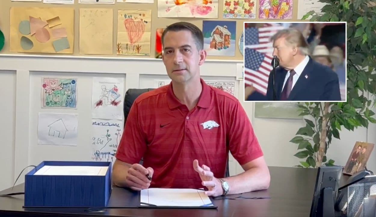 Tom Cotton Responds to Trump Posting His Phone Number Over Daylight Savings Time Rift