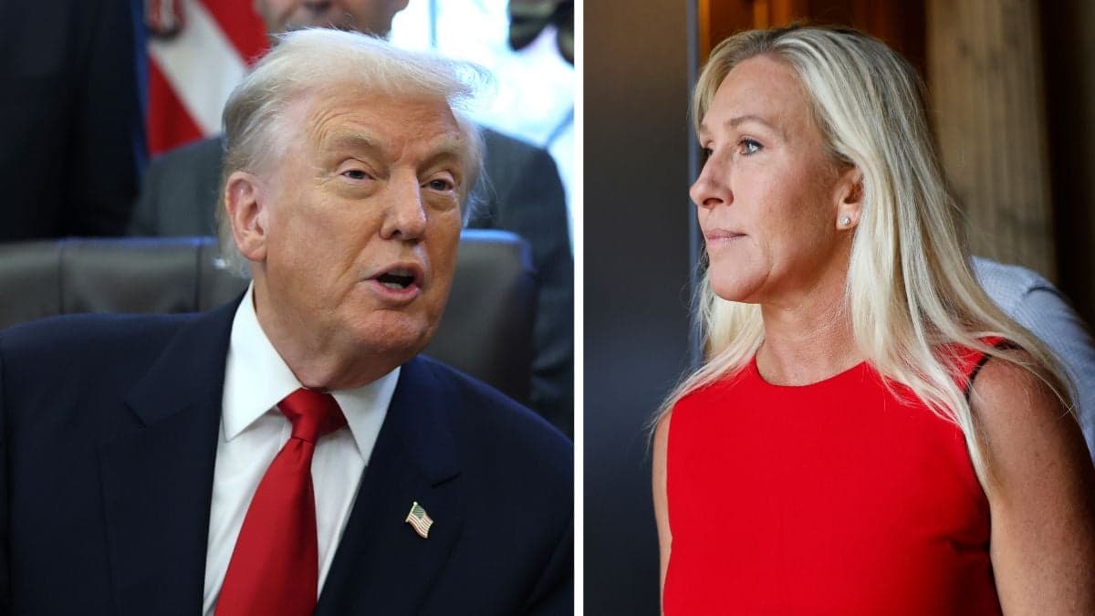 Donald Trump Responds to Marjorie Taylor Greene's Resignation