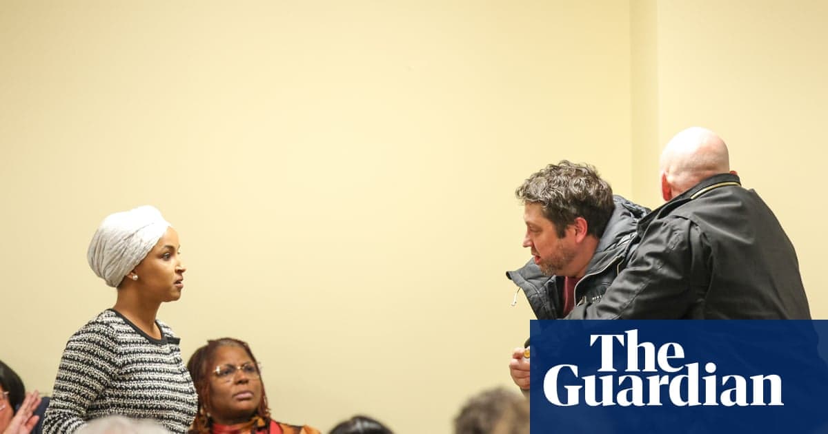 Lawmakers condemn 'disgusting' attack on Ilhan Omar at Minneapolis town hall | Ilhan Omar