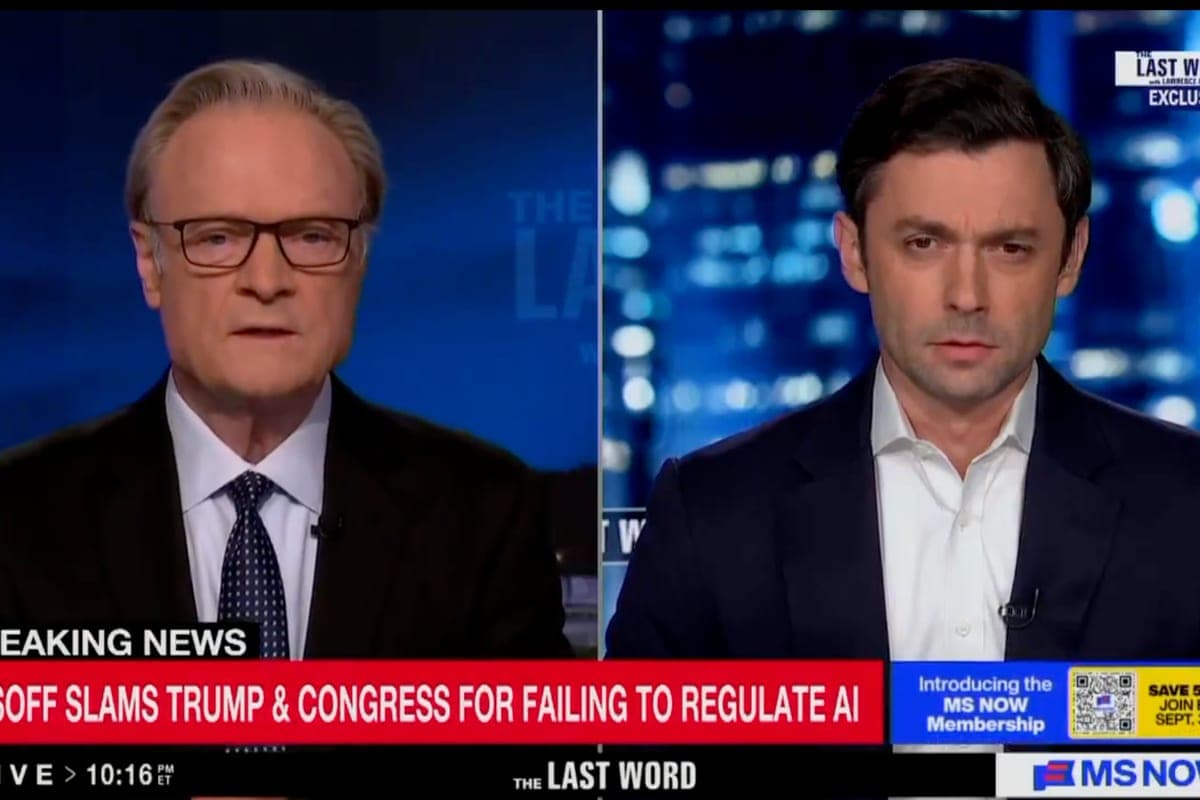 Trump is 'compromised' over AI, Jon Ossoff warns in latest attack on president's plans