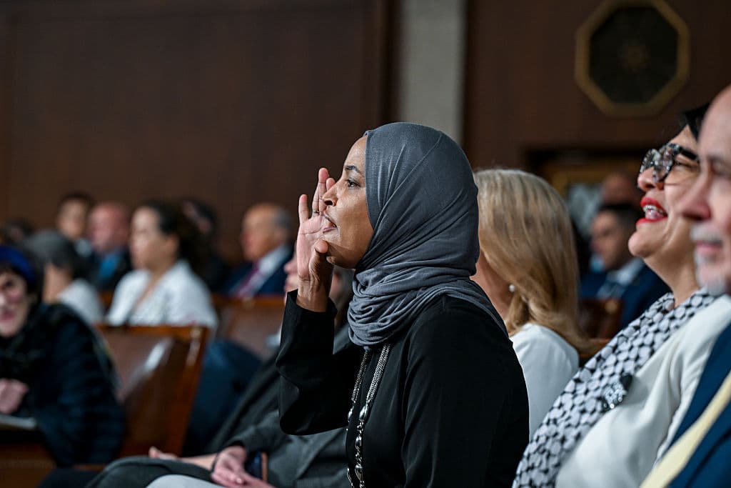 Rep. Ilhan Omar Shouts At Trump during State Of The Union