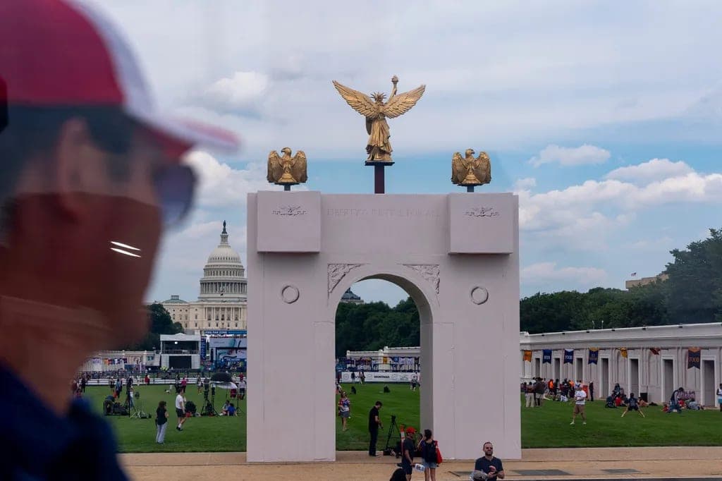 GOP congressman raises concerns over funding for Trump’s arch