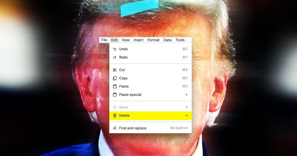 Deep Red MAGA Senate Candidate Scrubs Trump from his Website