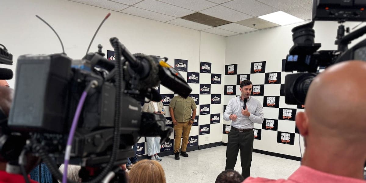 Ossoff kicks off Rome canvass as Senate race sharpens focus on Trump speech, Collins controversy
