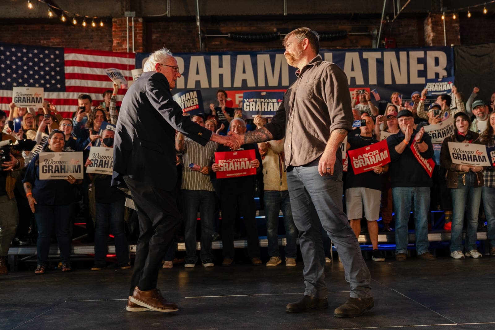Bernie Sanders defends Graham Platner after sexually explicit texts