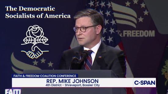 Mike Johnson's Ad For The Democratic Socialists Of America