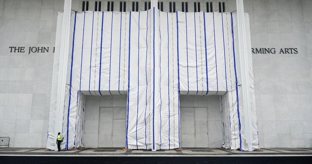 Judge Seeks Kennedy Center Explanation for Tarp Covering Facade