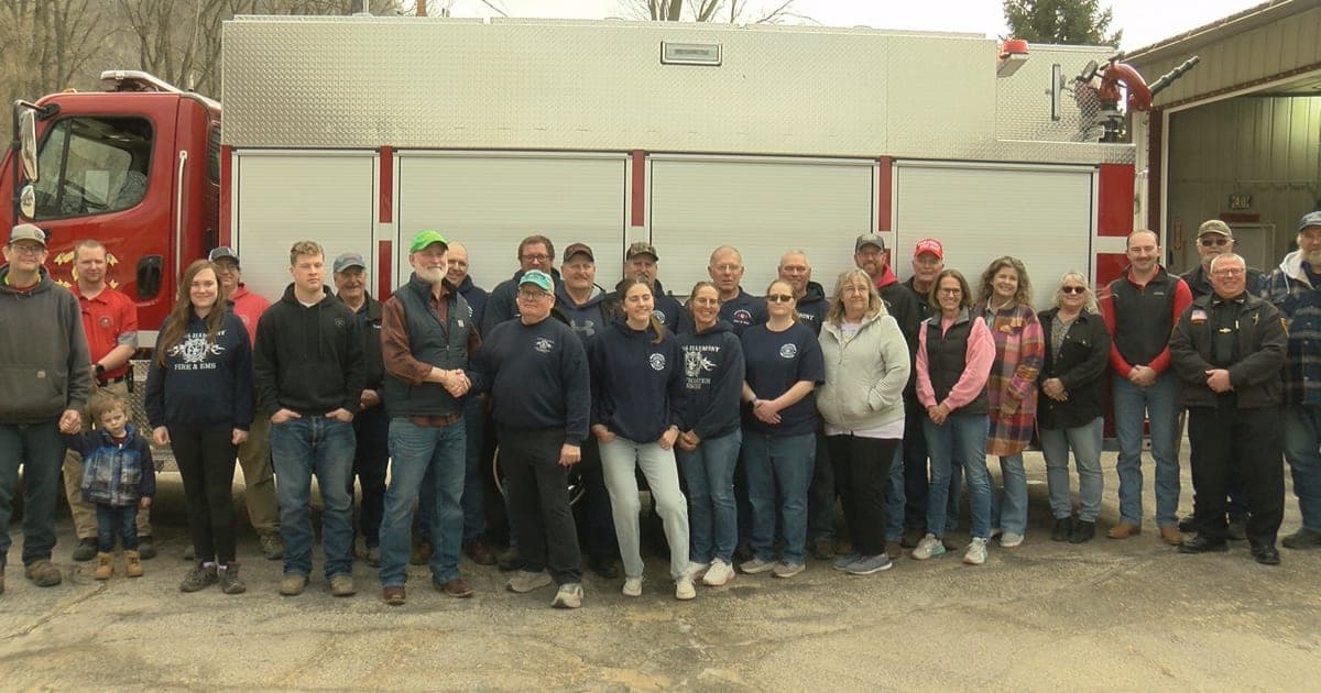 Rep. Van Orden visits Genoa Harmony Fire Department for new firetruck unveiling