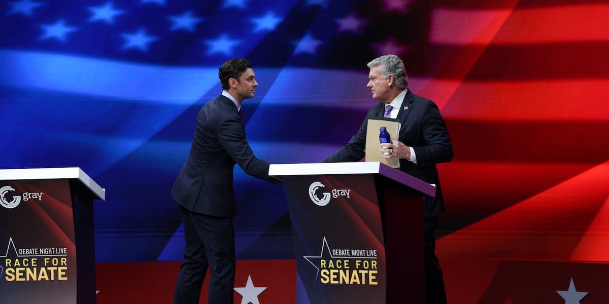Ossoff, Collins clash over Trump, economy and Iran war in Georgia Senate debate - Atlanta News First