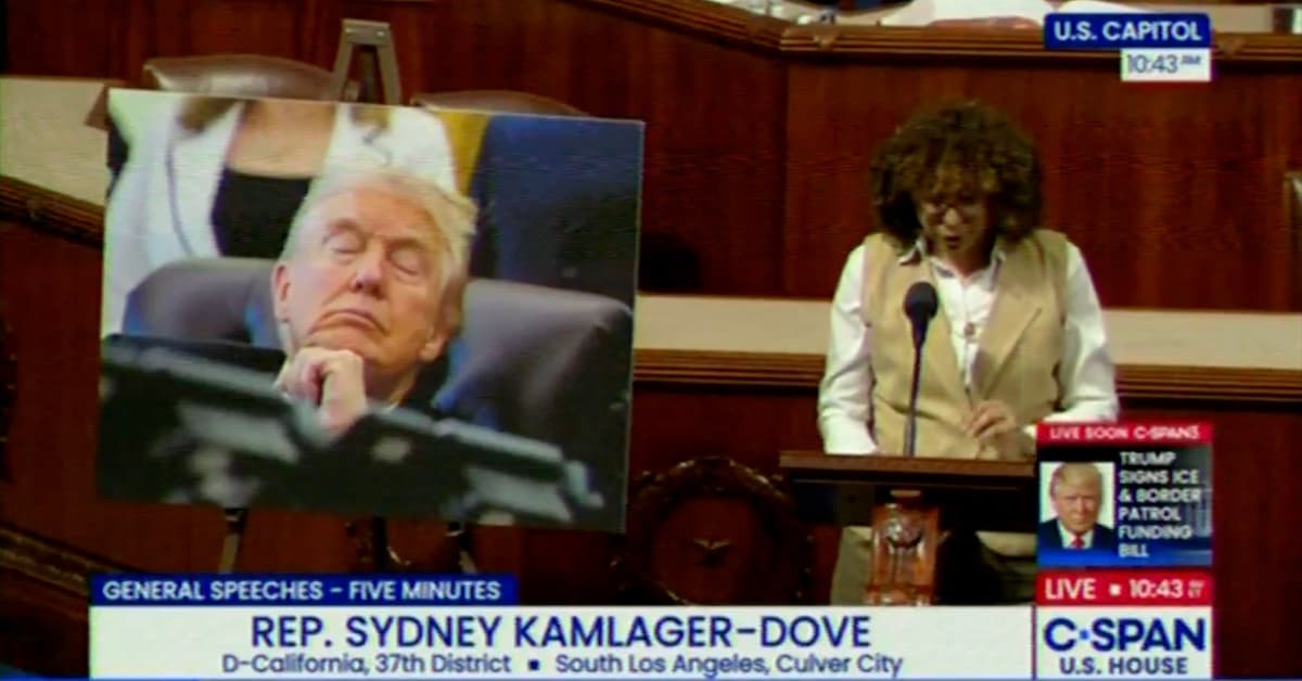 Sydney Kamlager-Dove:Trump 'Sleeping Habits' a Security Risk