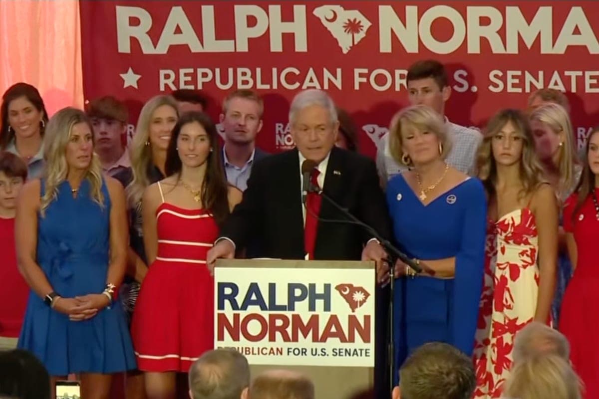 Crowd boos mention of Trump in losing Republican's concession speech