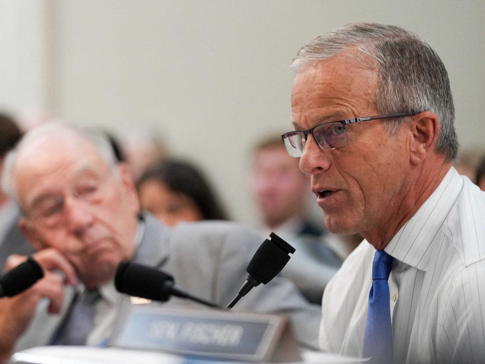 John Thune ducks questions about whether McConnell's absence has ruined everything