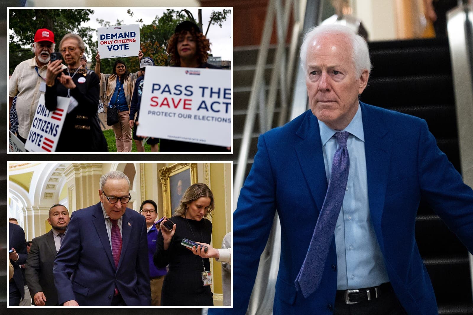 Sen. John Cornyn calls on Republicans to change filibuster rules to pass SAVE Act
