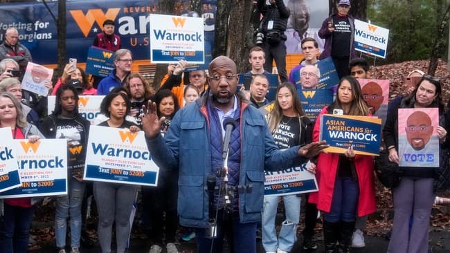 On 'Holy Ground': Raphael Warnock Makes Pilgrimage to Pay Respects to the Dem Party's Latest 'Saint'
