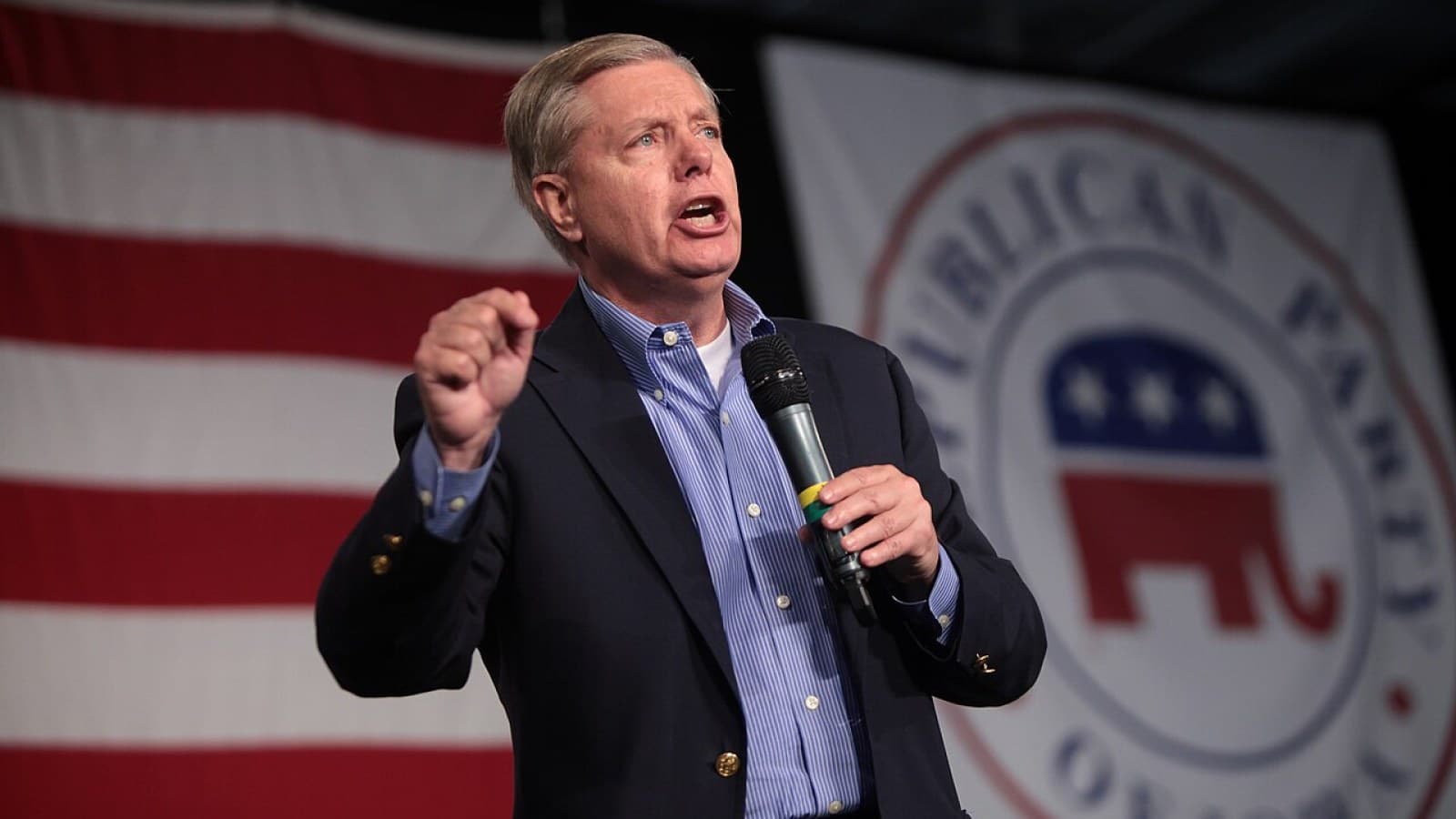 Lindsey Graham Shows Support for Trump's Negotiations With Iran as Disney World Vacation Ends