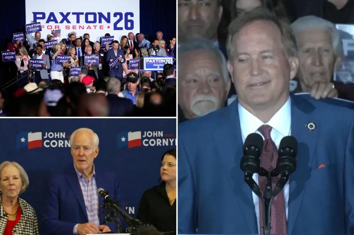 Ken Paxton swamps John Cornyn in Texas GOP Senate runoff after securing Trump endorsement