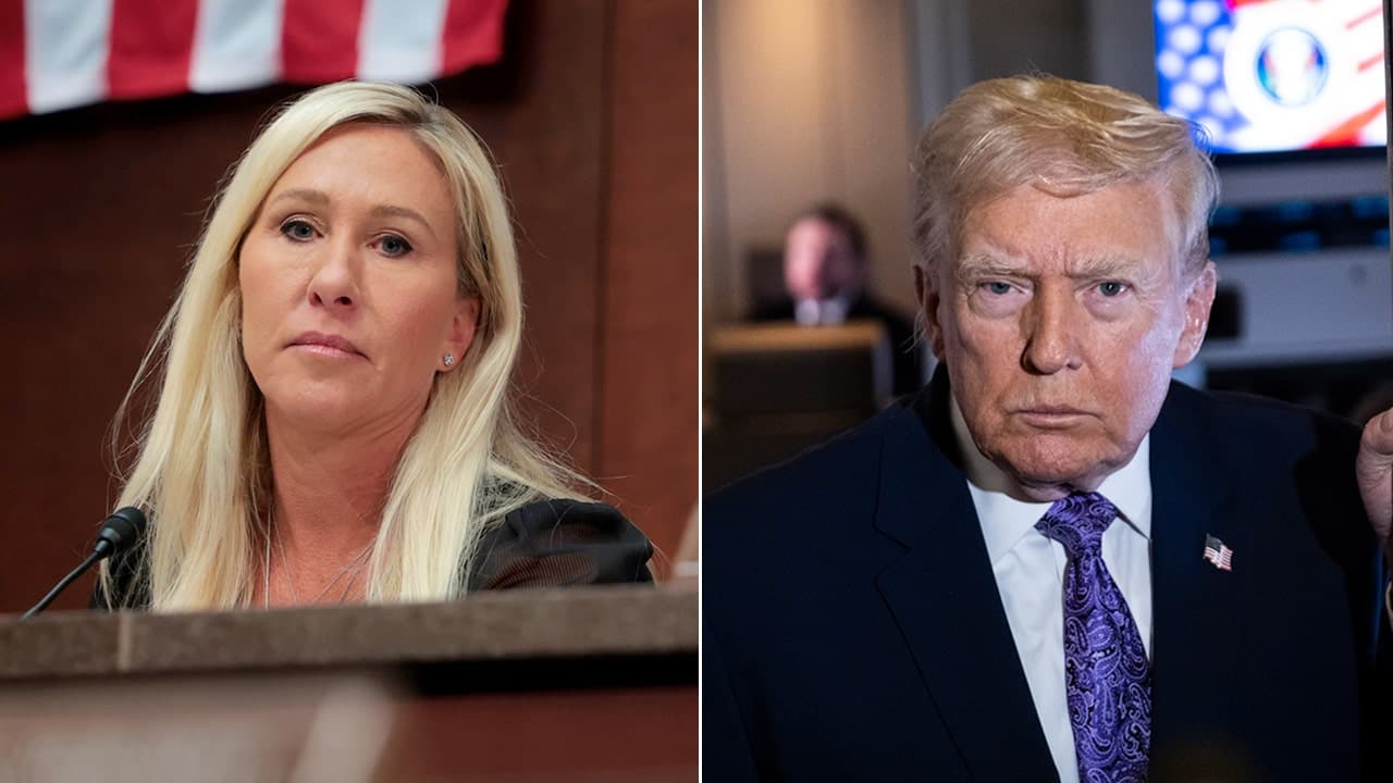 Marjorie Taylor Greene fires back after President Trump lambastes her online