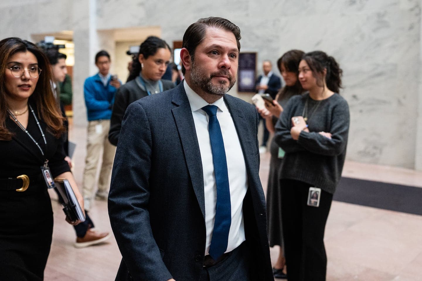 Ruben Gallego dismissed rumors of a 'flirty' Eric Swalwell