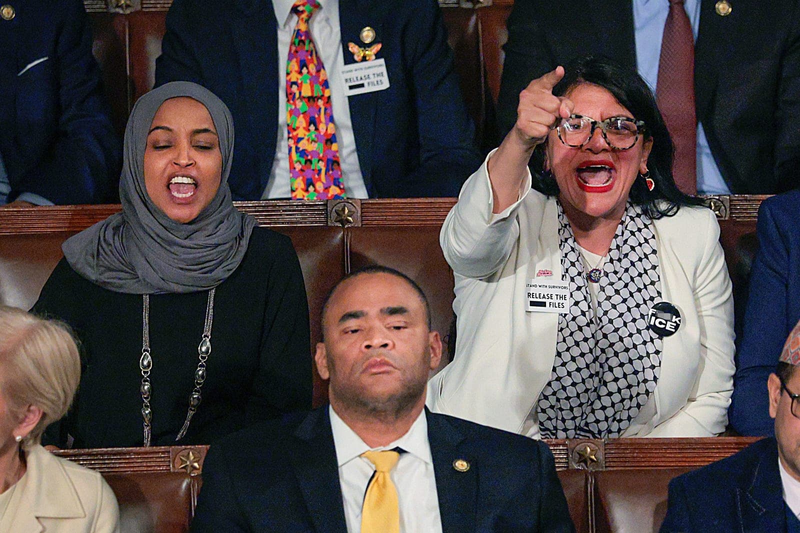 'Mentally deranged' Ilhan Omar, Rashida Tlaib should 'be institutionalized' for SOTU antics: Trump