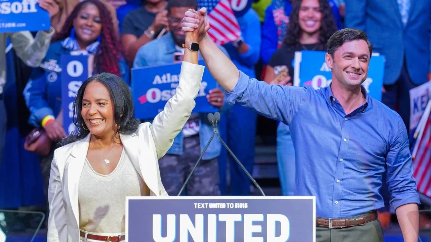 Jon Ossoff and Keisha Lance Bottoms Inspire Democrats at Atlanta Rally