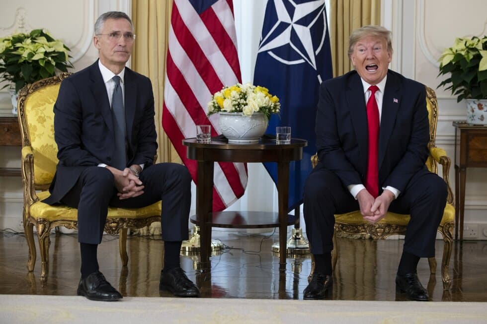 Trump takes bold stance at NATO as impeachment boils at home - AP News