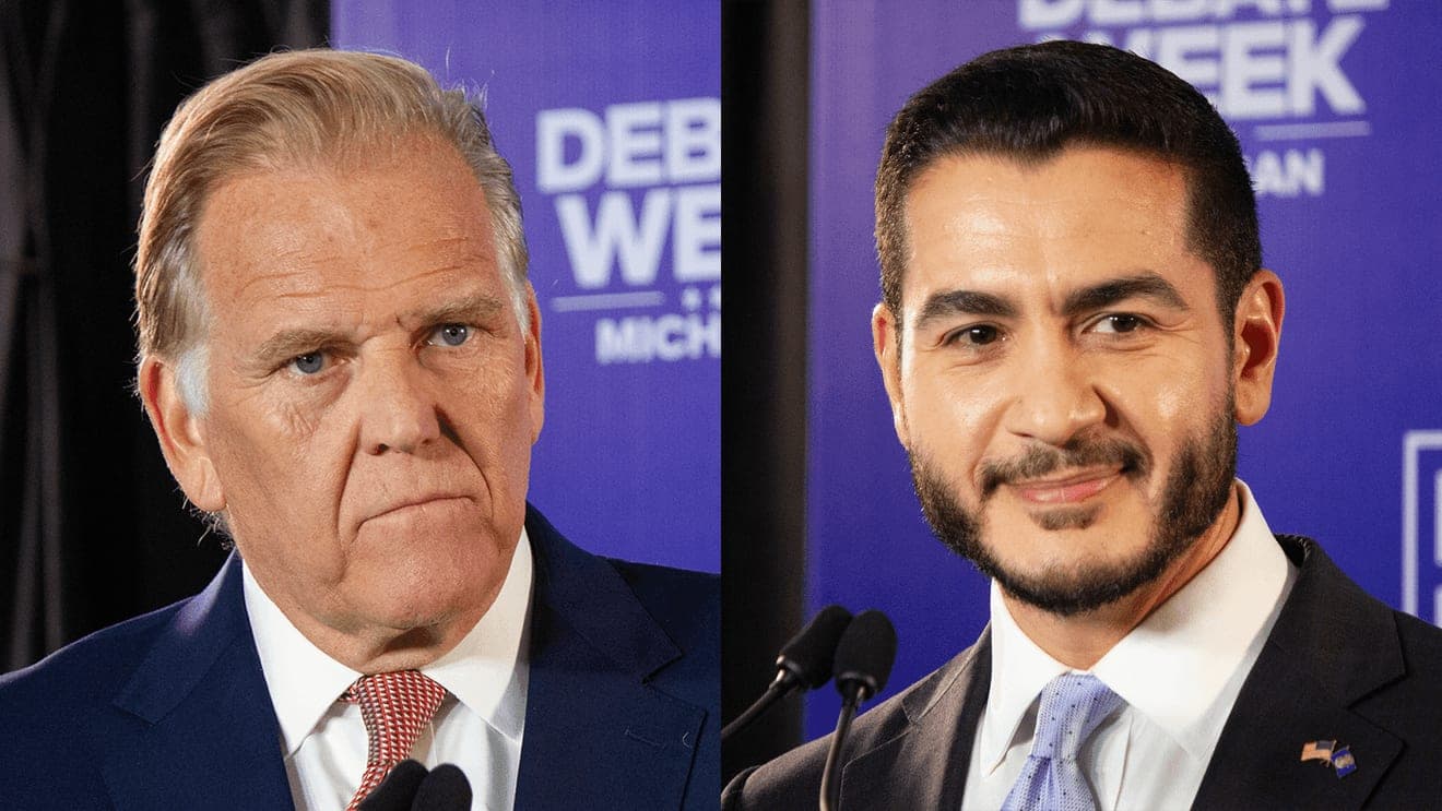 Attacks, accusations fly between Abdul El-Sayed and Mike Rogers in US Senate debate