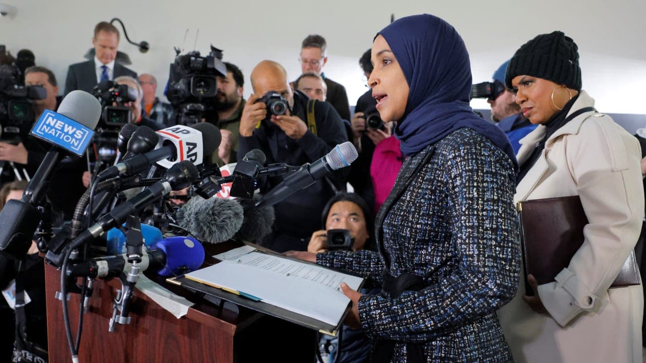 Donald Trump accuses Ilhan Omar of faking town hall attack