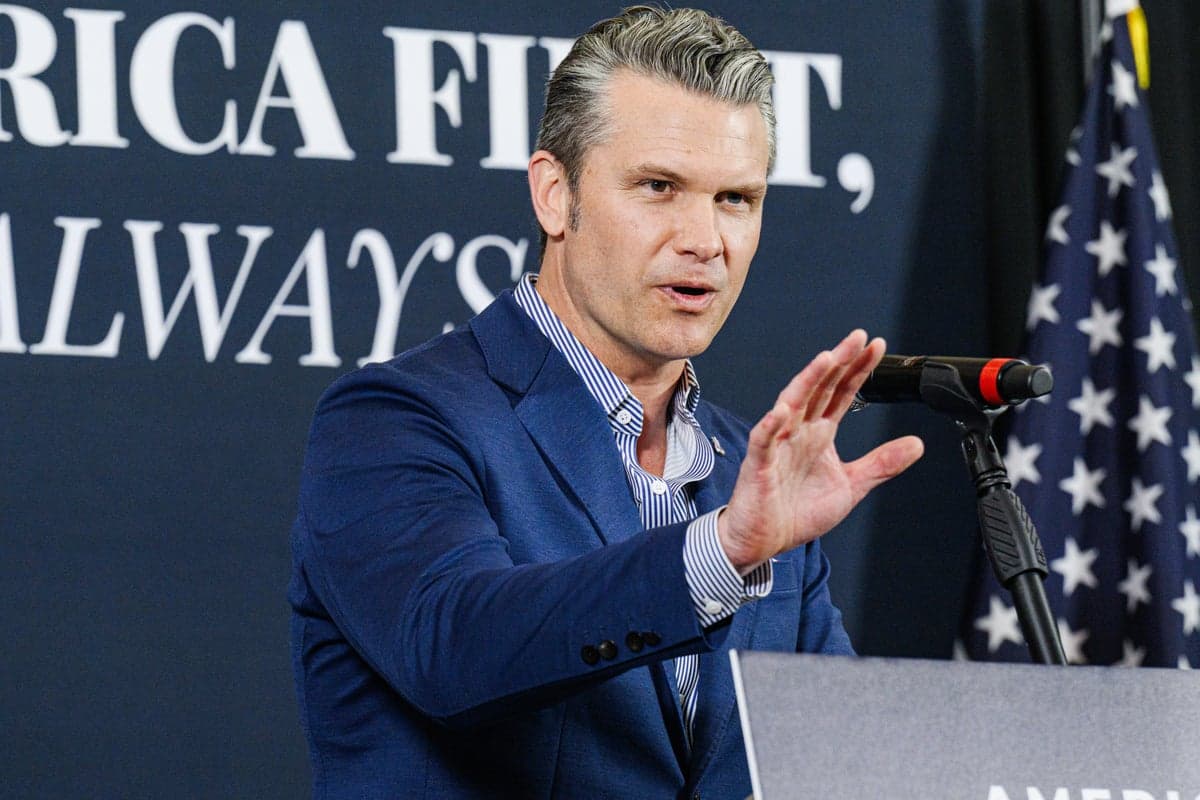 Pete Hegseth gives Trump impersonation to bash Biden-era military policy and rally for MAGA candidate in Kentucky