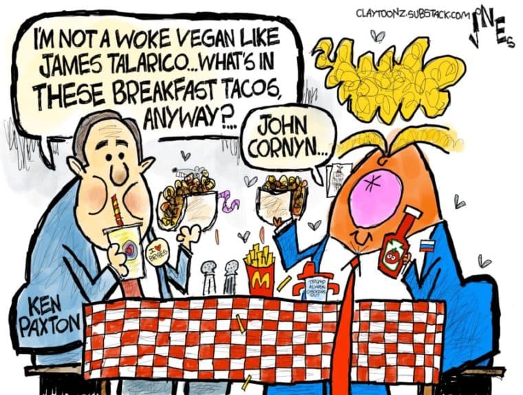Eat Mor Cornyn (Cartoon and Column) – The Moderate Voice