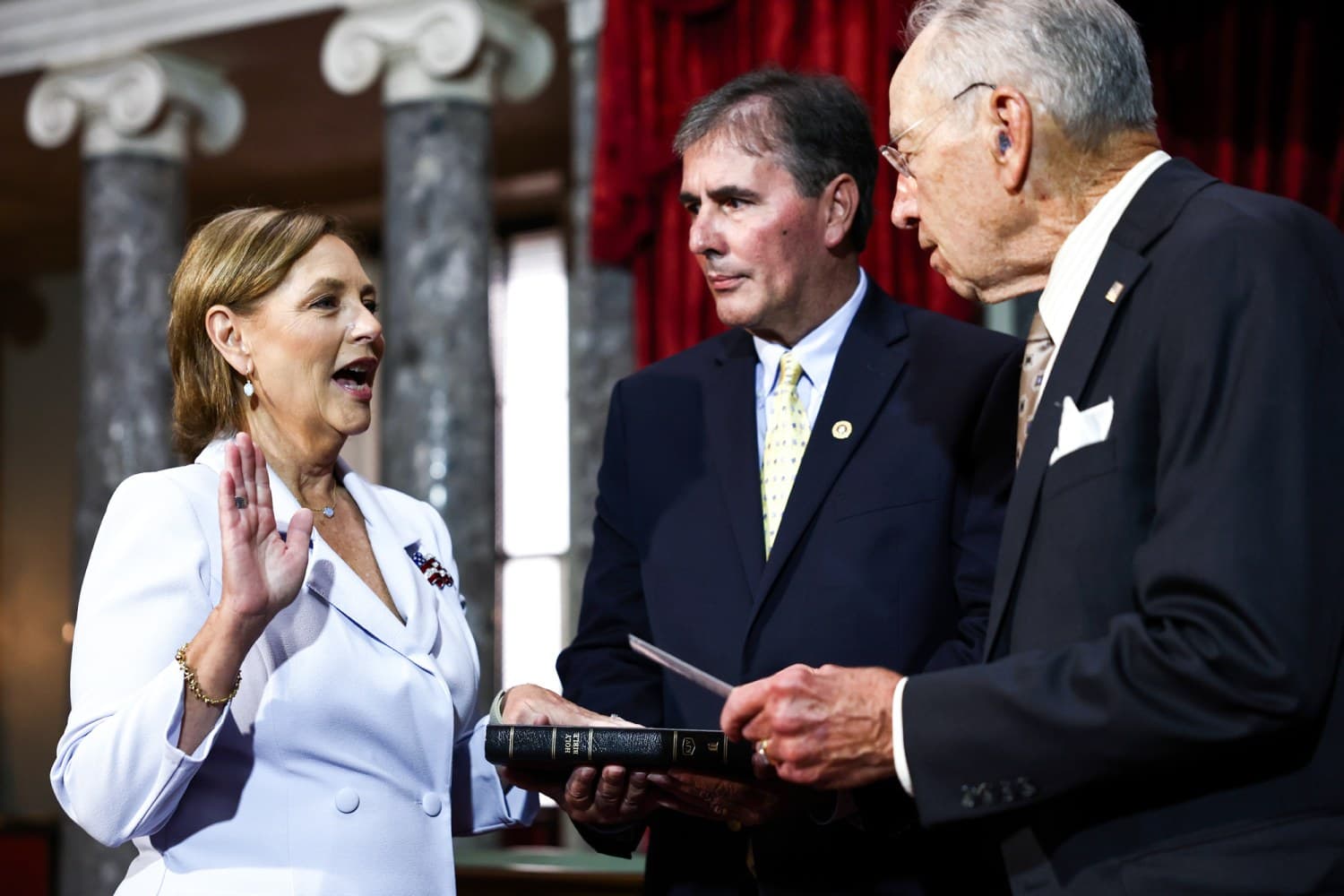 Darline Graham is sworn in as senator to fill her brother Lindsey Graham's seat