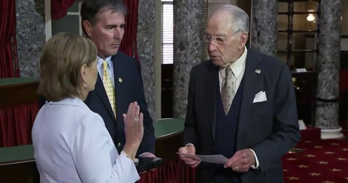 Darline Graham Nordone sworn in to finish her brother Sen. Lindsey Graham's term