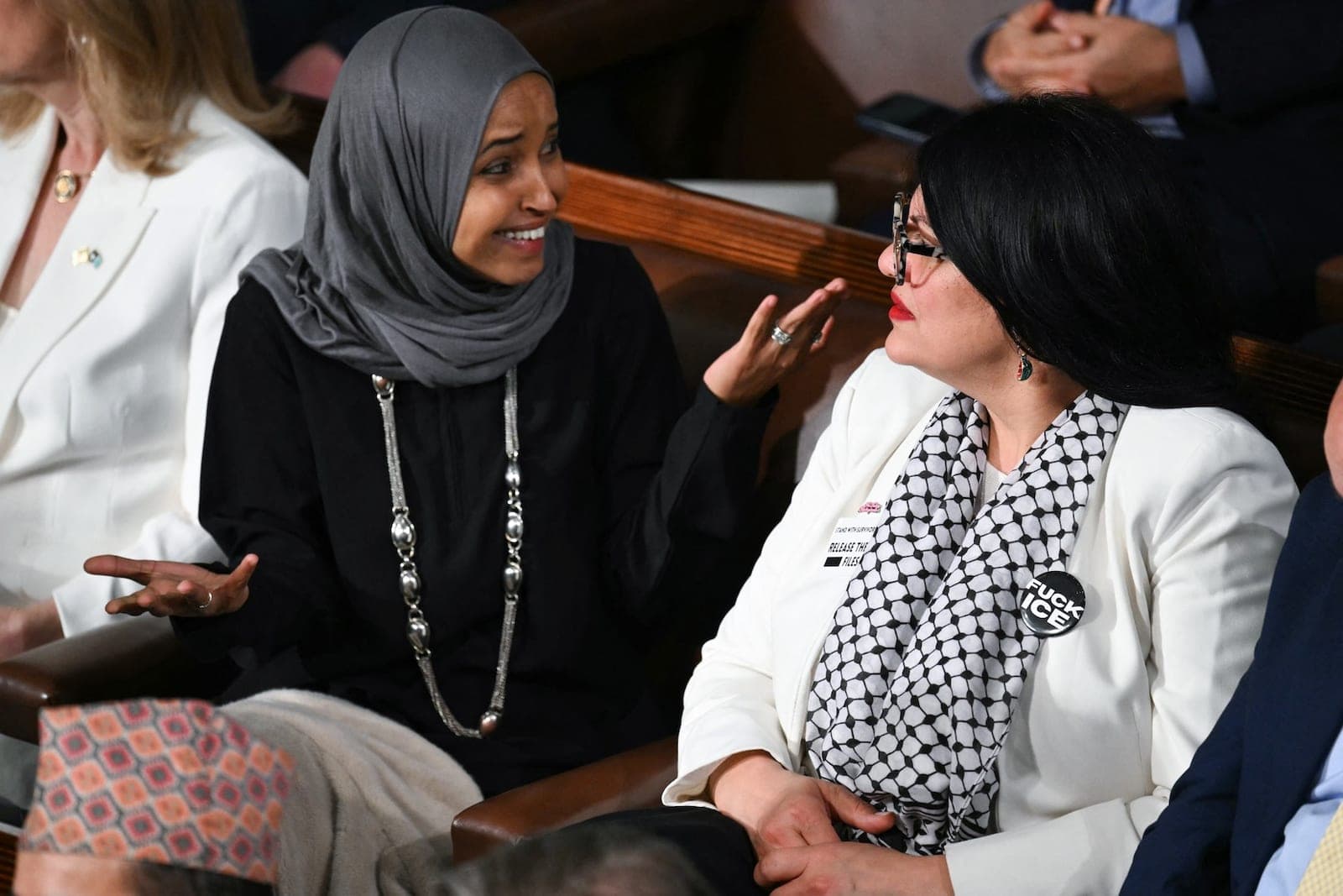 "Deranged": Trump calls Omar, Tlaib "lunatics" with "bulging, bloodshot eyes"