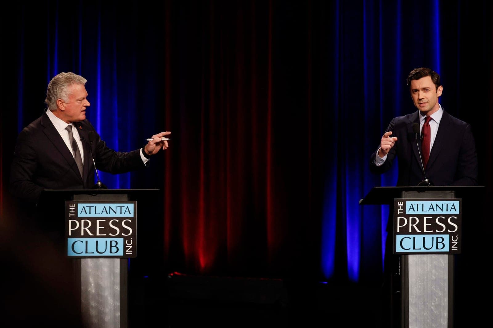 Collins, Ossoff clash in a second heated debate as early voting begins in Georgia