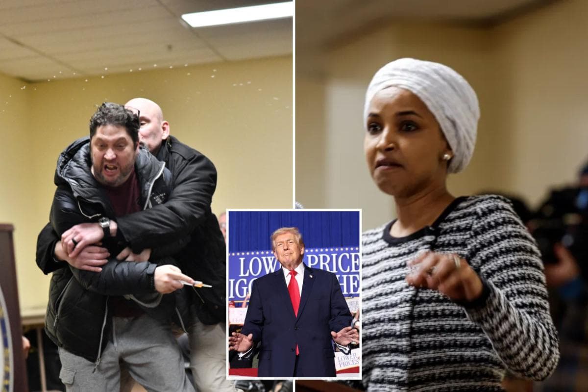 Rep. Ilhan Omar suggests Trump is to blame for syringe attack: 'So obsessed with me'