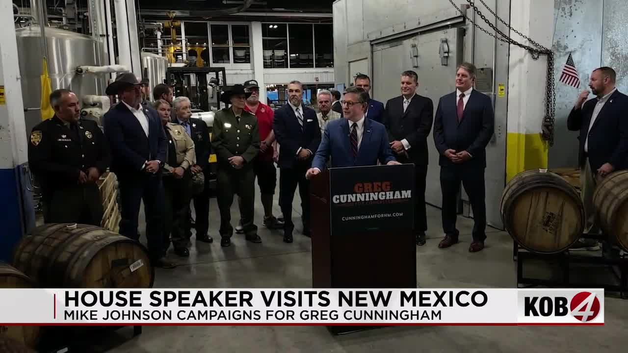 House Speaker Mike Johnson visits NM in push to flip District 2 seat