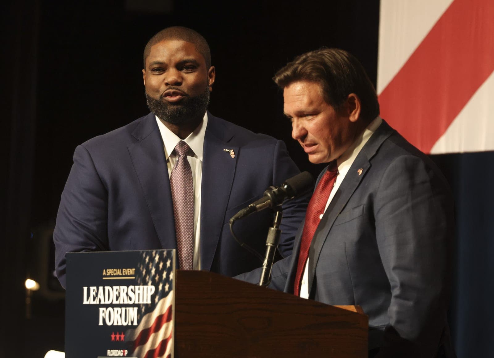 Ron DeSantis, Byron Donalds make peace during GOP unity event