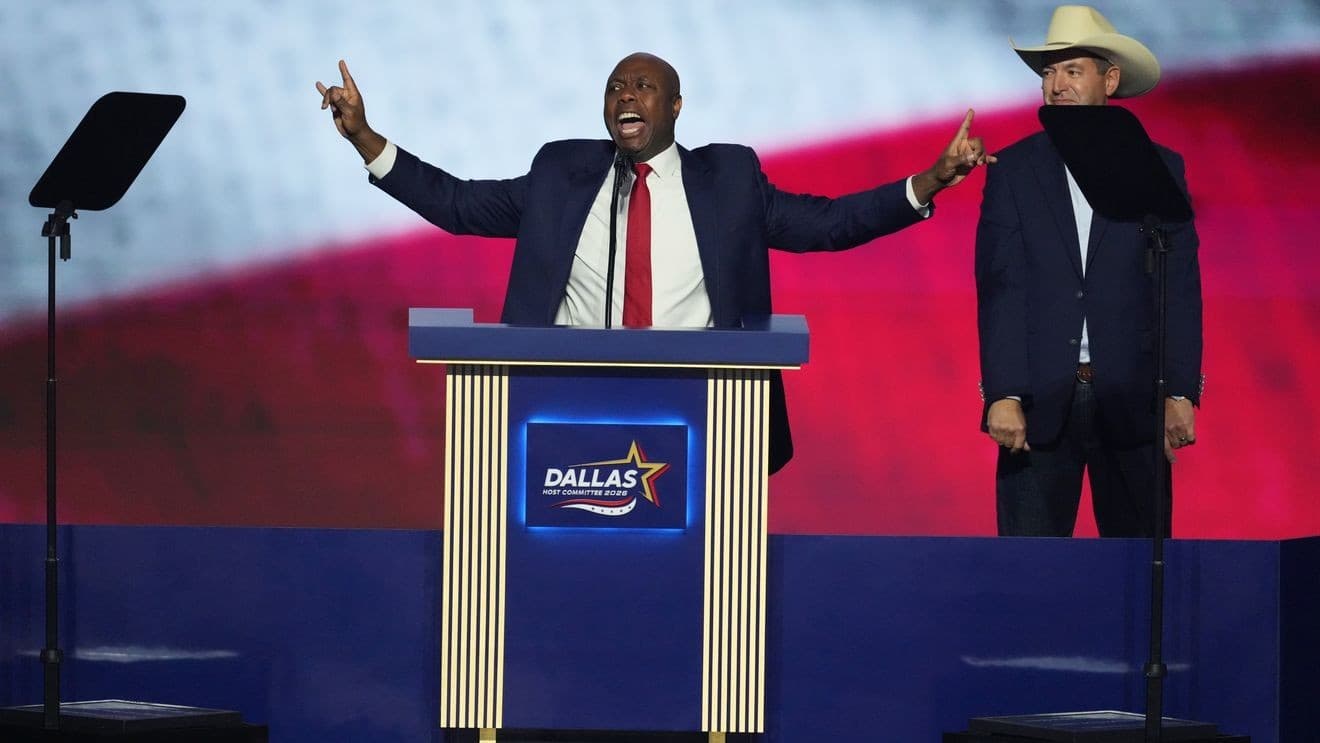 Tim Scott fires up Republicans with passionate midterm convention speech