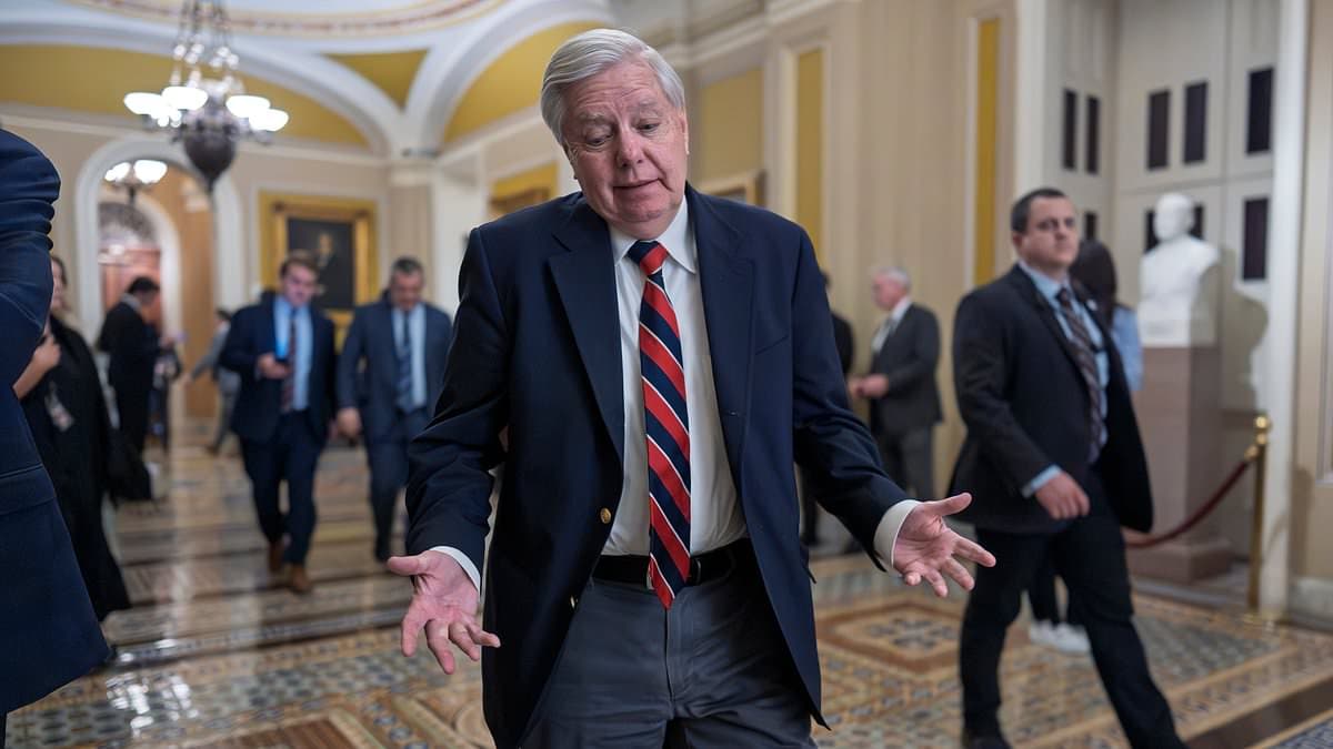 Trump's warmonger Lindsey Graham slammed for sudden flip on Iran war to take heat off Disney trip disaster